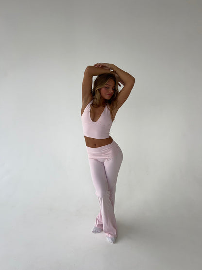 Kyleen | Roze Flared Legging