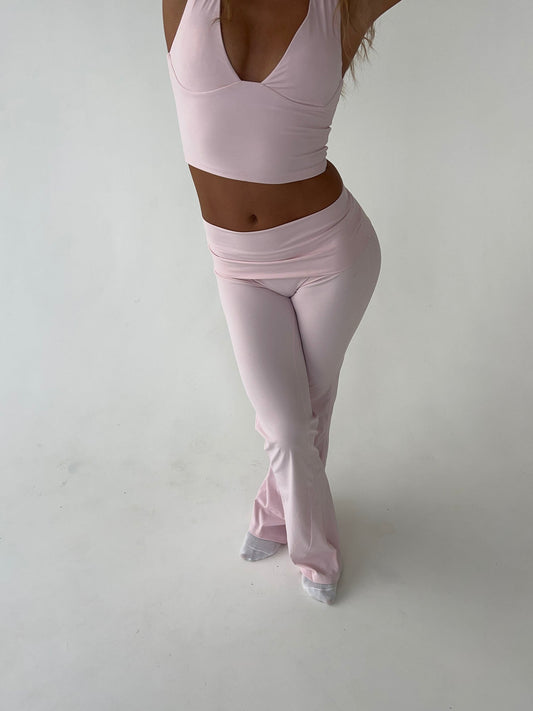 Kyleen | Roze Flared Legging