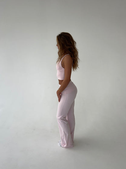 Kyleen | Roze Flared Legging