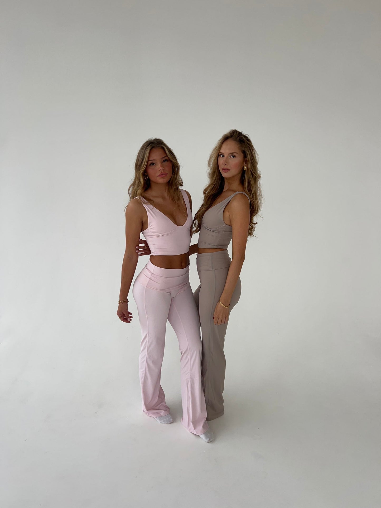 Kyleen | Roze Flared Legging