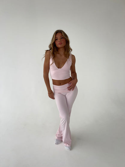 Kyleen | Roze Flared Legging