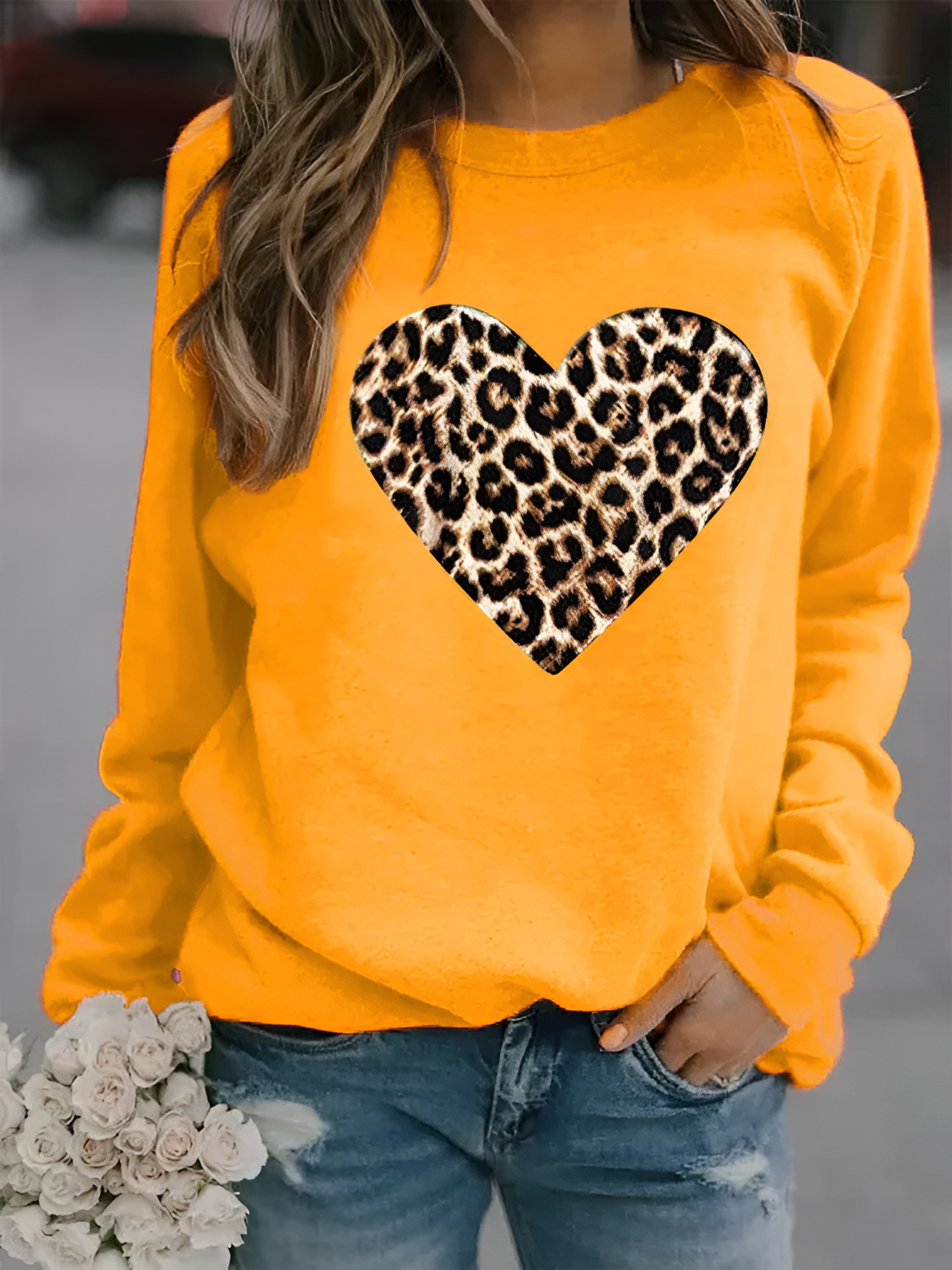 Coralie - Sweatshirt met Dierenprint