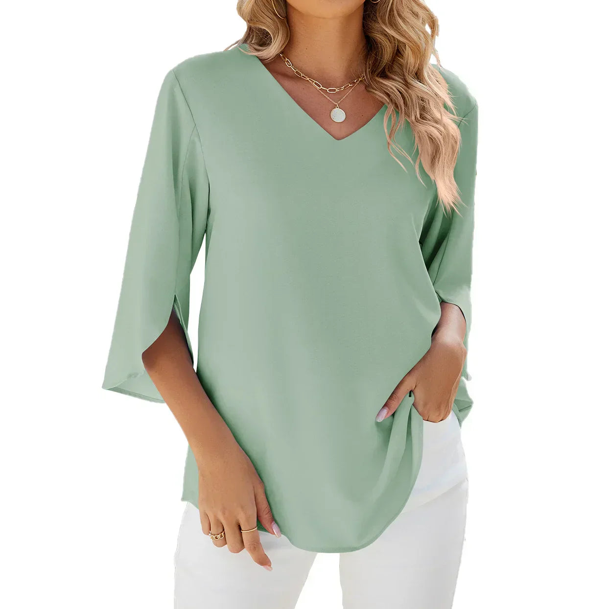Nimra - V-hals Blouse