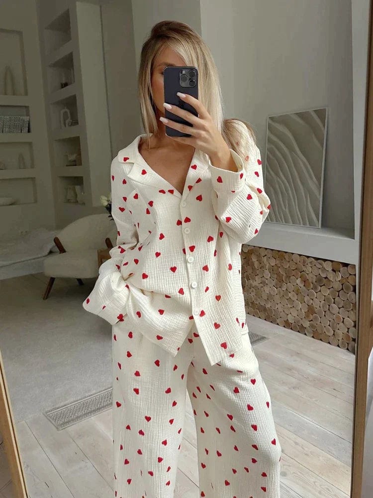 Elara - Het Esthetische Hart-Pyjama-Set