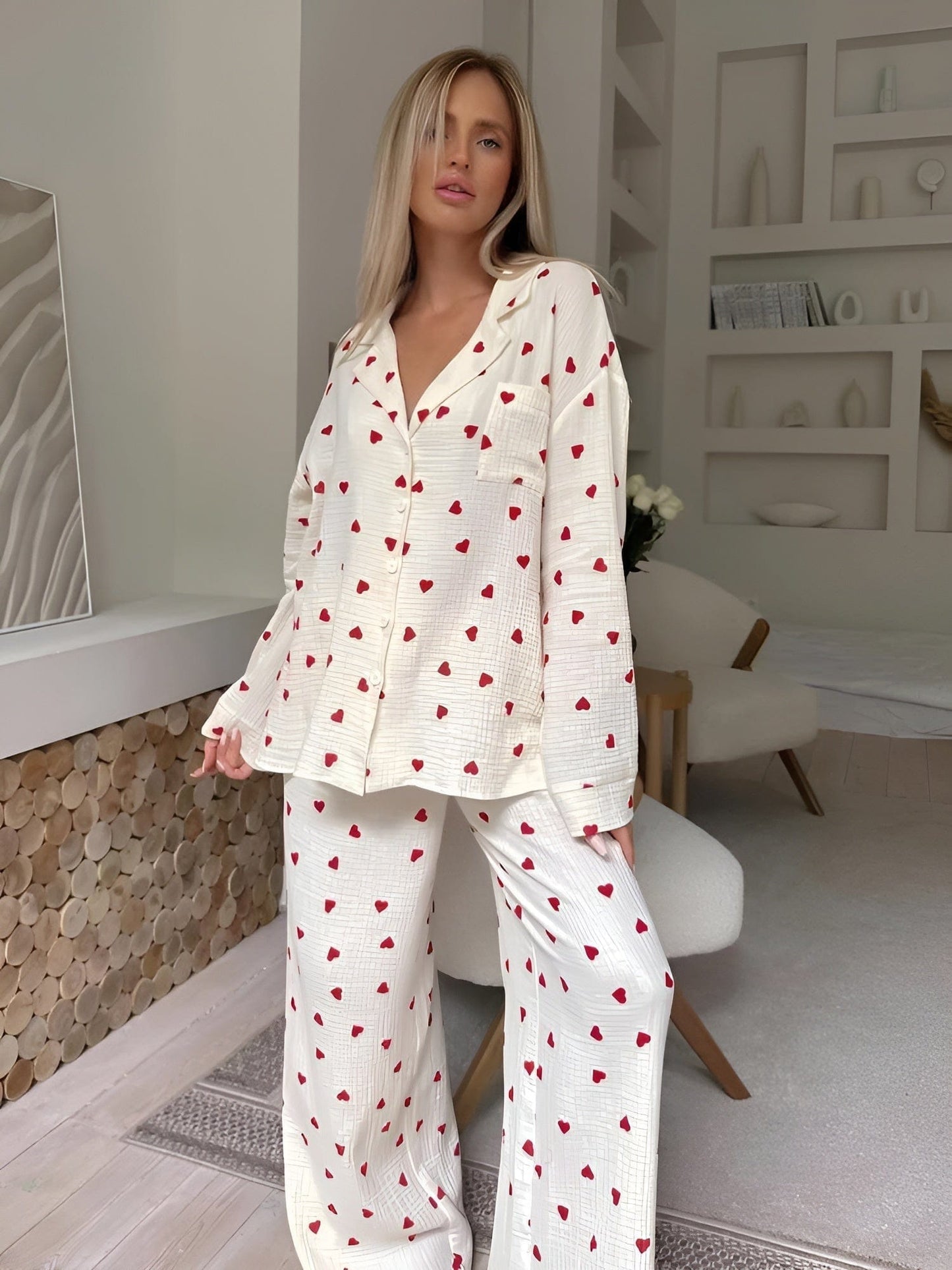 Elara - Het Esthetische Hart-Pyjama-Set