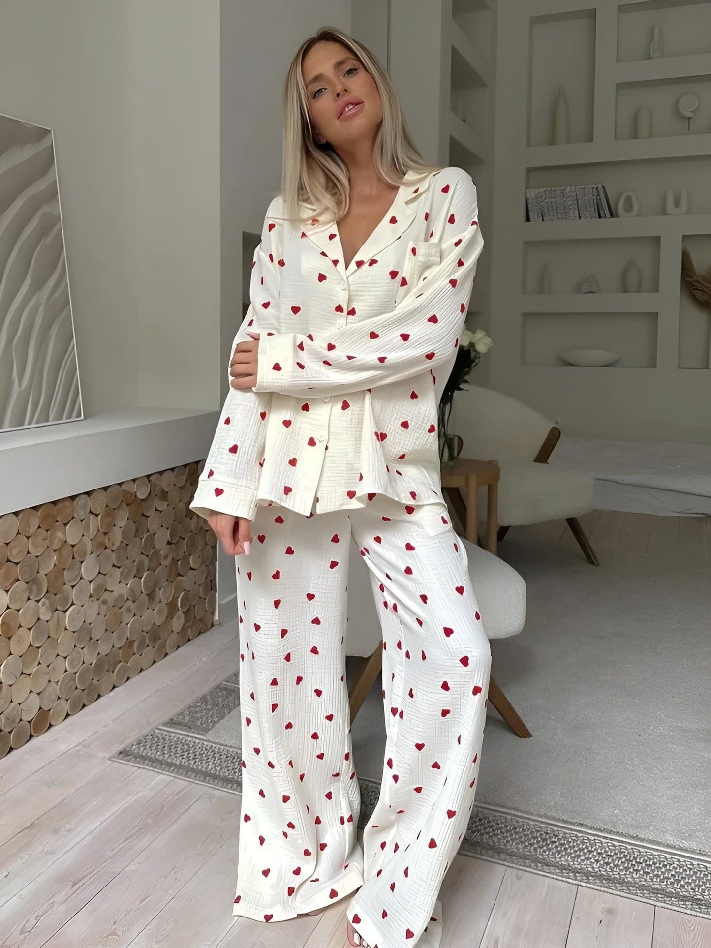 Elara - Het Esthetische Hart-Pyjama-Set