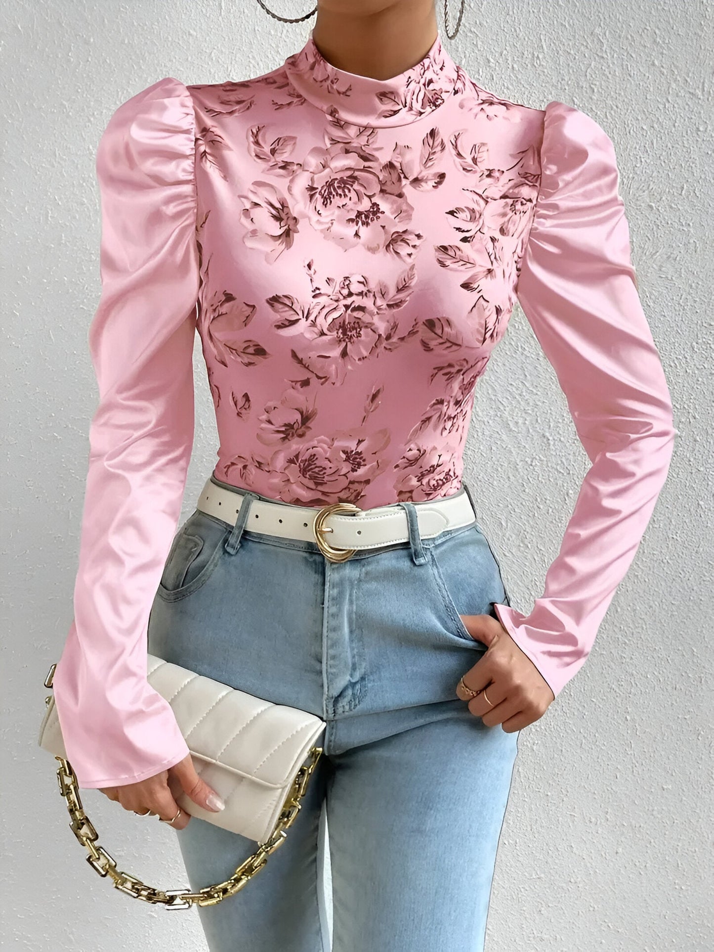 Bloom - Bloemenprint Blouse met Col