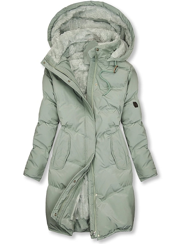 Dames Regular Fit Puffer Winterjas – Geïsoleerd, Gewatteerd, Casual Outdoor voor Herfst en Winter