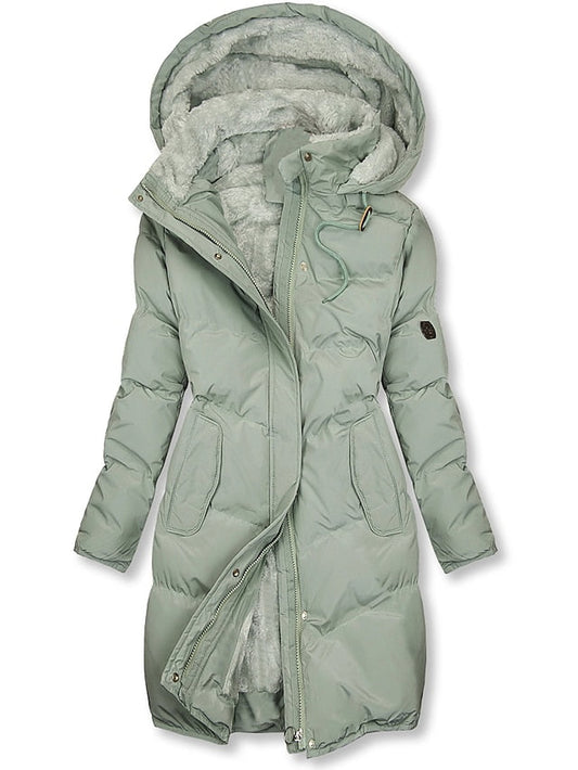 Dames Regular Fit Puffer Winterjas – Geïsoleerd, Gewatteerd, Casual Outdoor voor Herfst en Winter