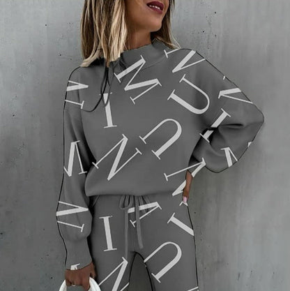 Dames Casual Trainingspak – Comfortabele Set voor Herfst en Sportactiviteiten