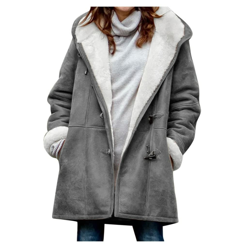 Dames Regular Fit Winterjas – Warm voor Herfst/Winter, Casual Outdoor
