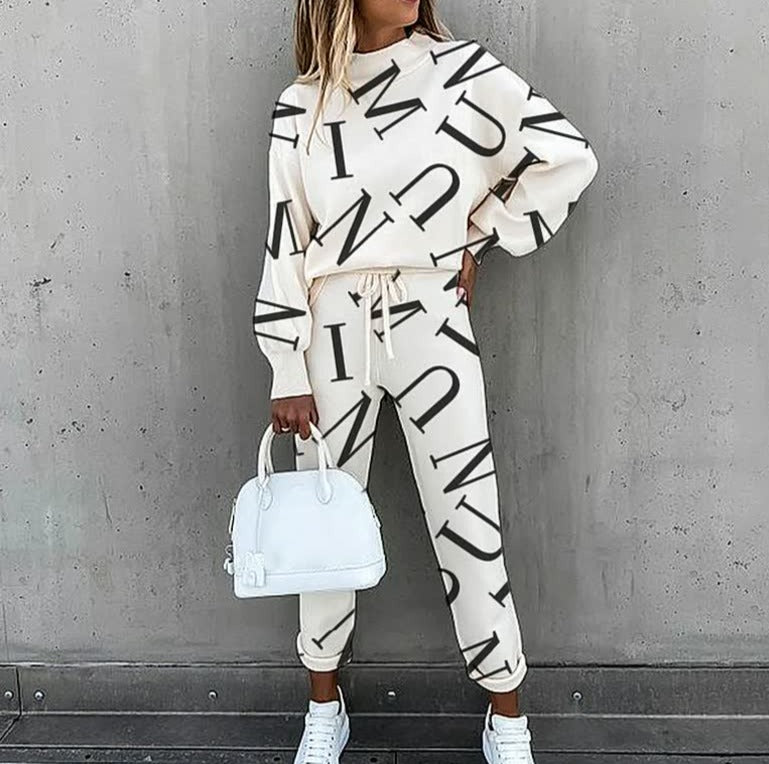 Dames Casual Trainingspak – Comfortabele Set voor Herfst en Sportactiviteiten