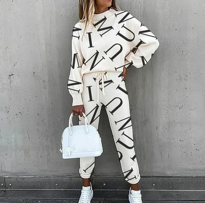 Dames Casual Trainingspak – Comfortabele Set voor Herfst en Sportactiviteiten