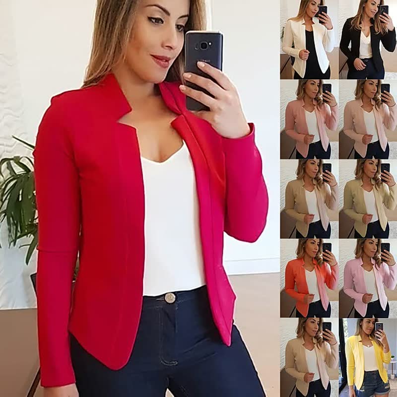Dames Relaxed Fit Blazer – Colbert voor Casual & Zakelijk, Streetstyle Tussenjas Lente/Herfst