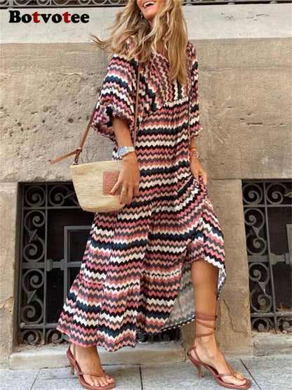 Milena - Retro Print Jurk