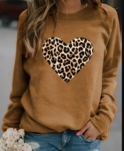 Coralie - Sweatshirt met Dierenprint