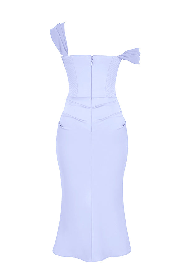 Esmée - Lange Jurk met Elegant Satijnen Korset