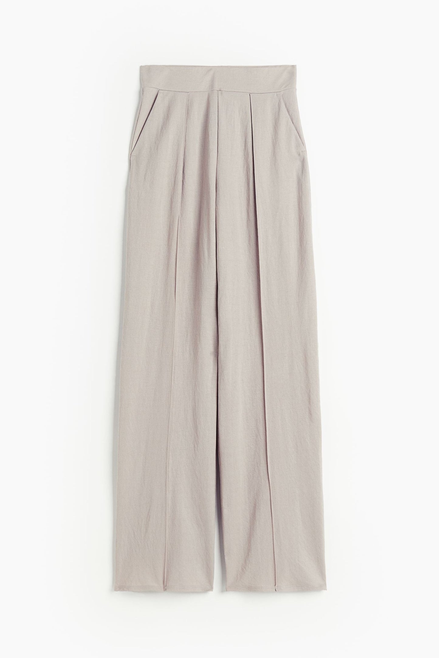 Luchtige damesbroek met wijde snit en plooien