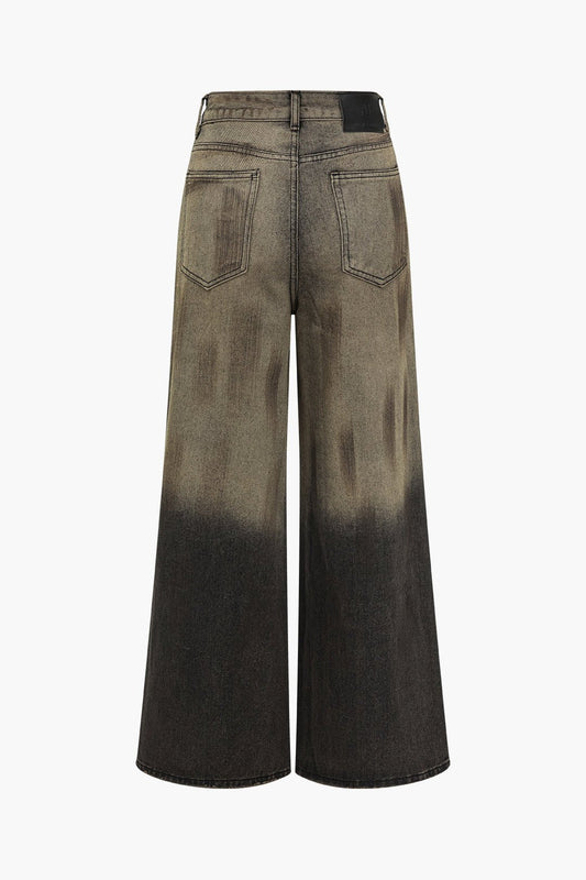 Emmi | Trendy Wide Leg Ombre-Jeans