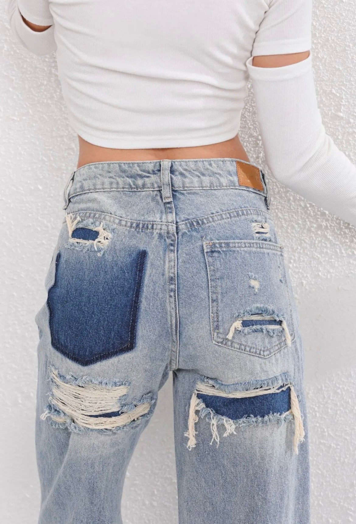 Vintage Ripped Jeans High Waist